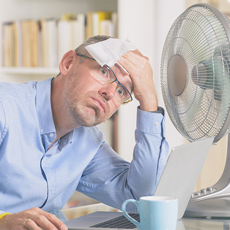 Illustration Comment agir en cas de canicule au bureau ?